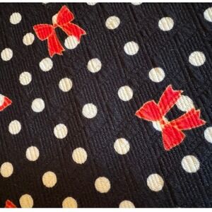 NWT LuLaRoe Cassie Skirt Disney Inspired Polka Dot Red Bow Size S Pencil Skirt